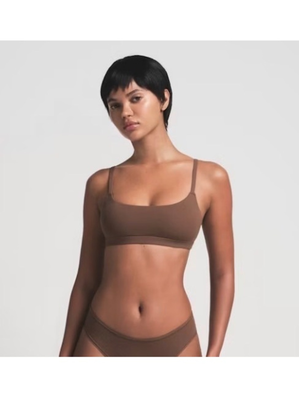 Skims Fits Everybody Scoop Bralette Color Jasper Size Medium